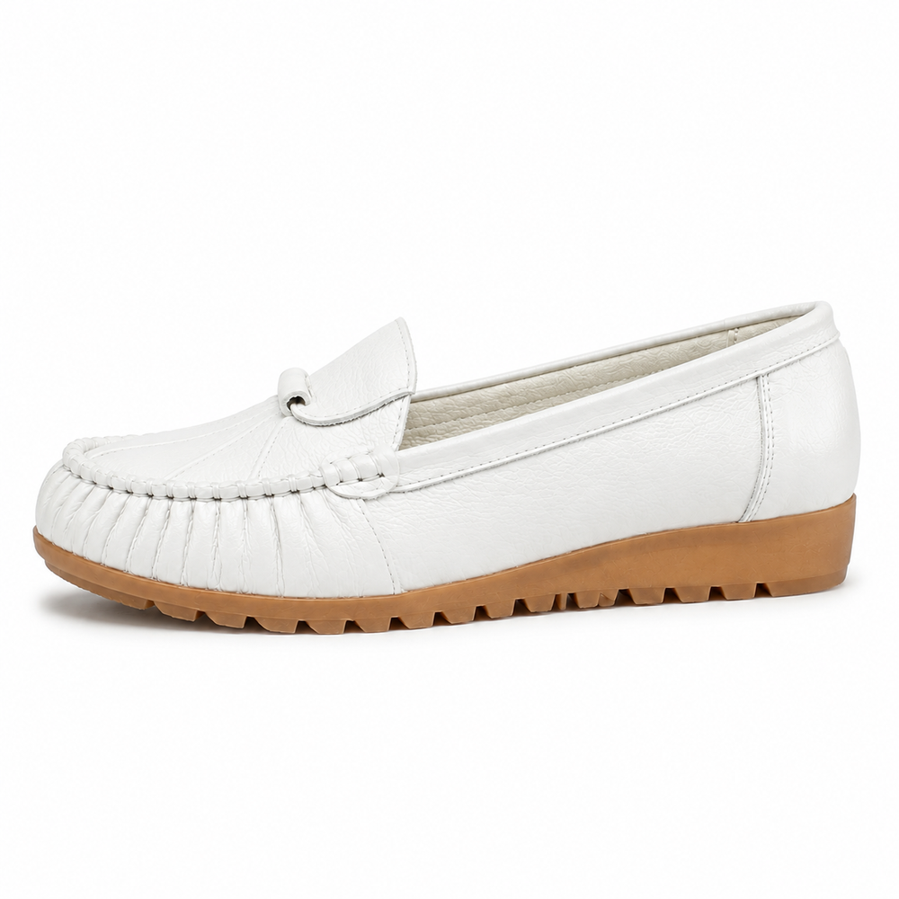 Messina Orthopedic Flats - White - side view