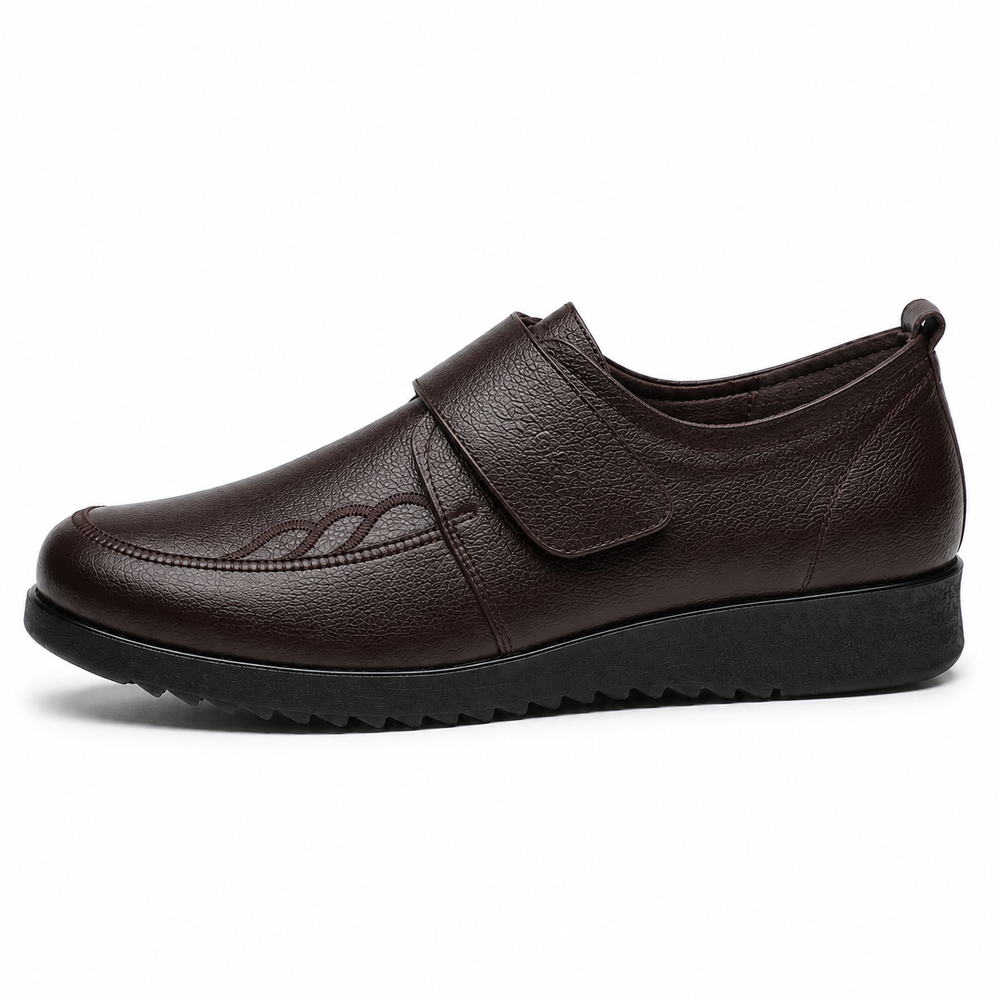 Mantova Orthopedic Flats - Brown - side view