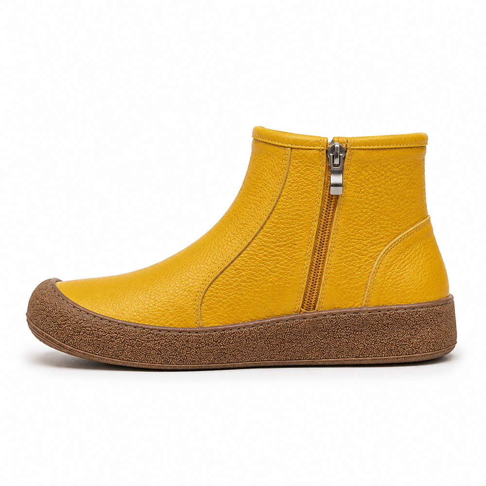 Viterbo Orthopedic Ankle Boots - Yellow - side view