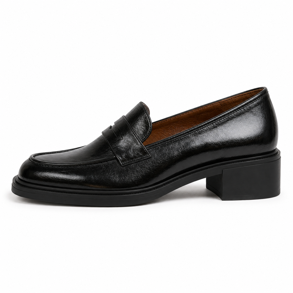 Torino Orthopedic Loafers - Black - side view