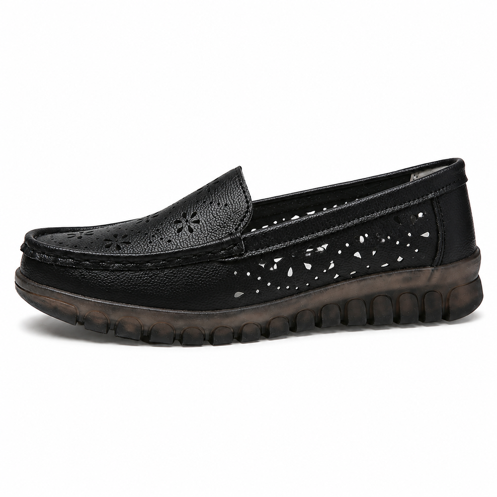 Salerno Orthopedic Loafers - Black - side view