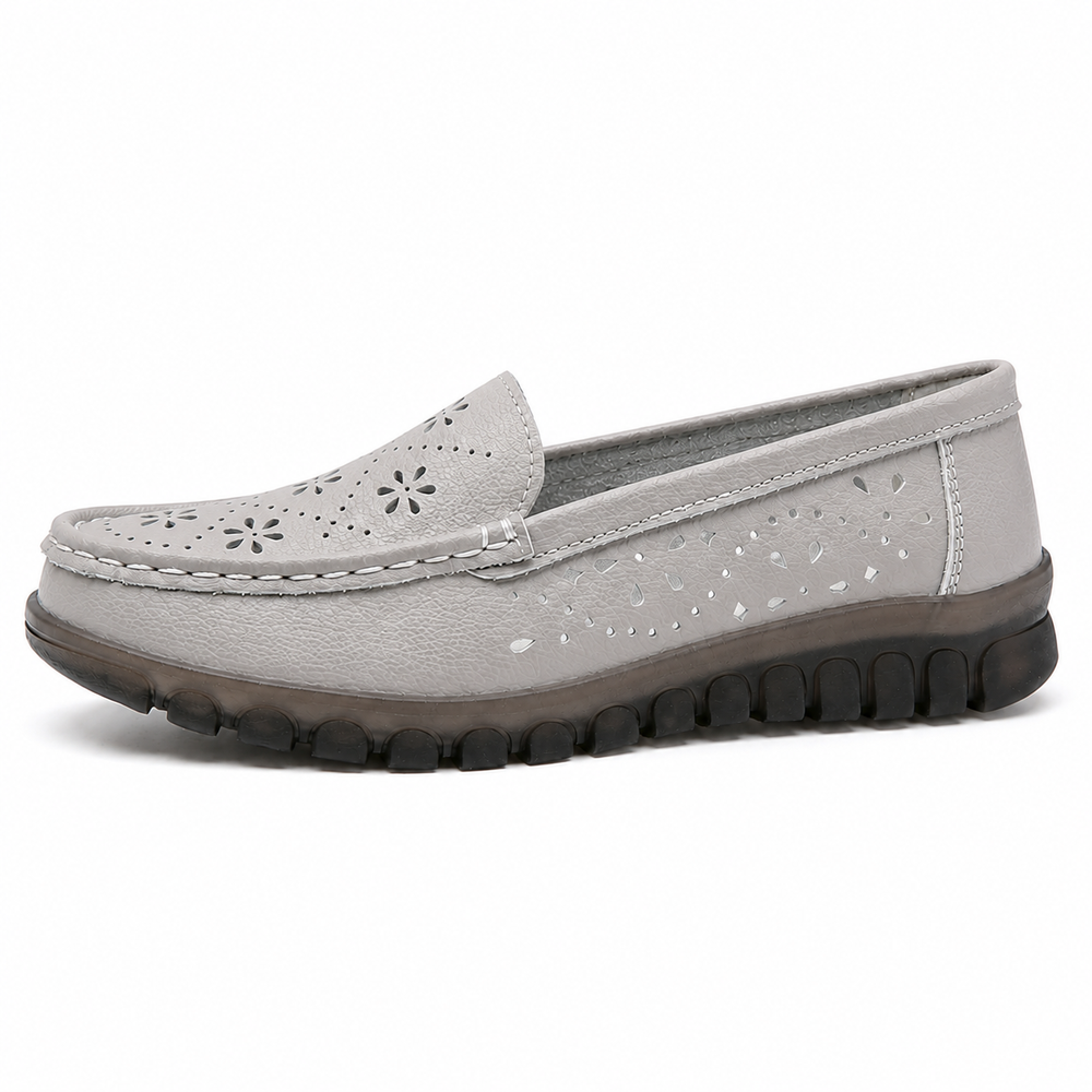 Salerno Orthopedic Loafers - Grey - side view