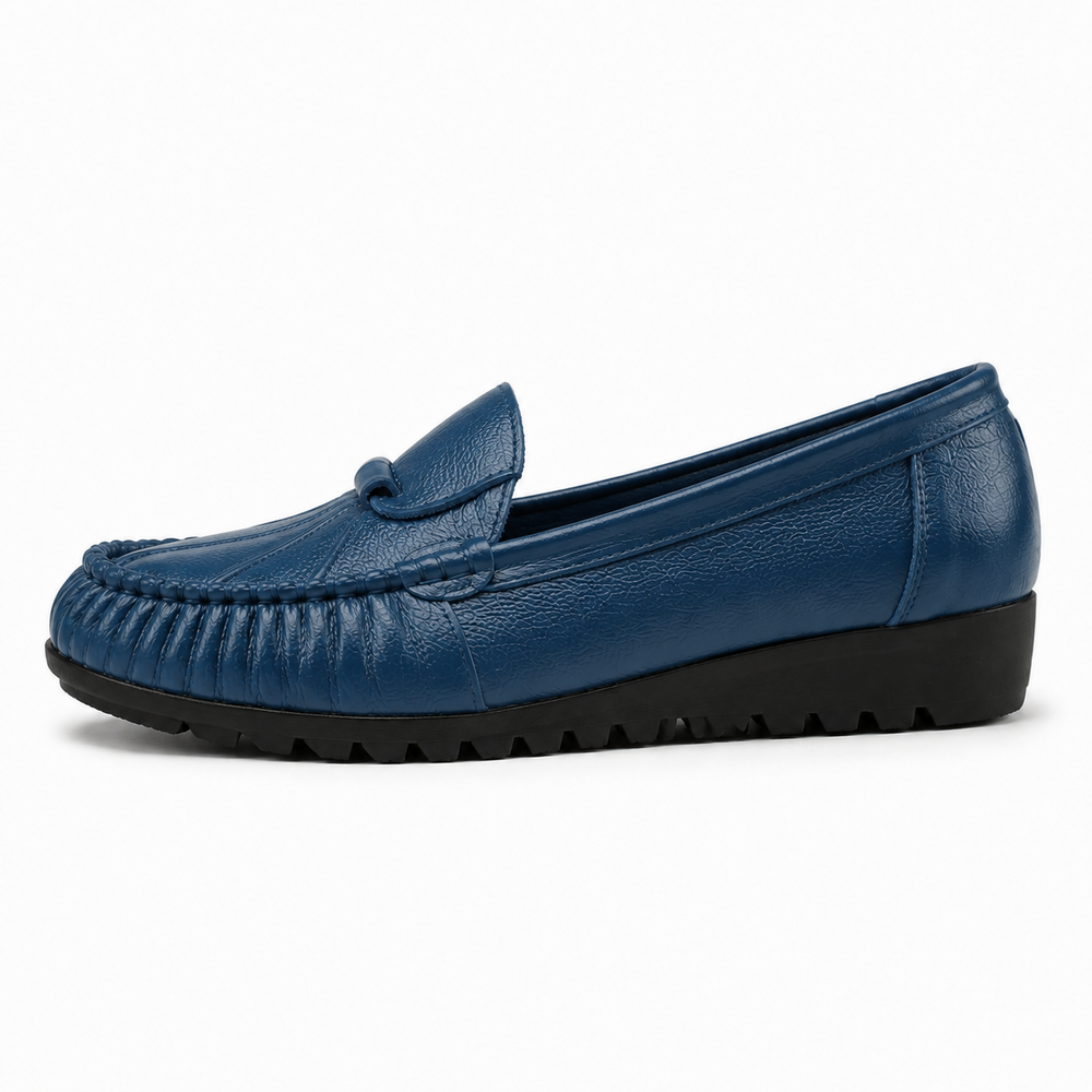 Messina Orthopedic Flats - Blue - side view