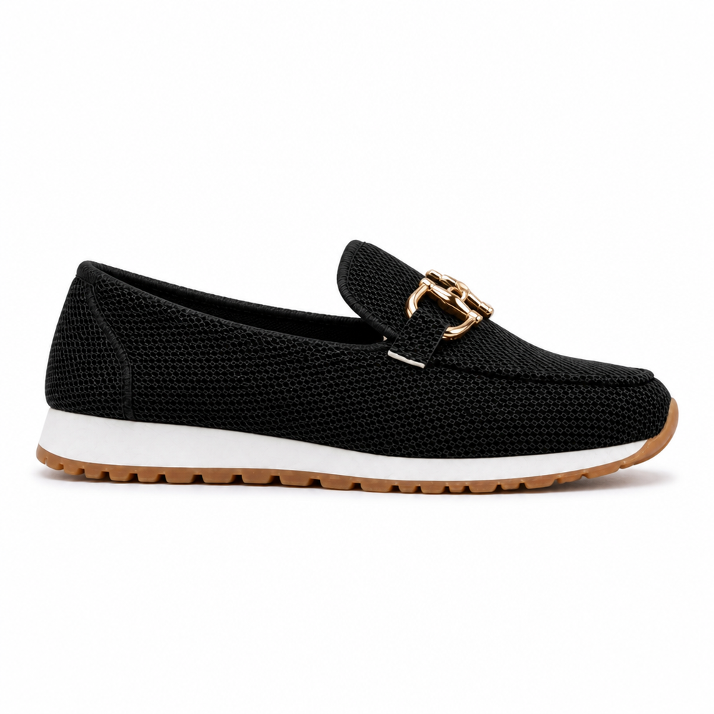 The Verona Orthopedic Loafers - Black - side view