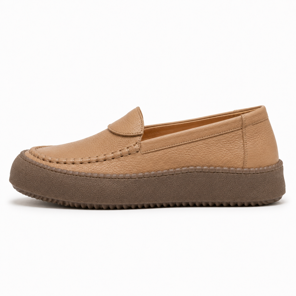 Trieste Orthopedic Comfort Shoes - Apricot - side view