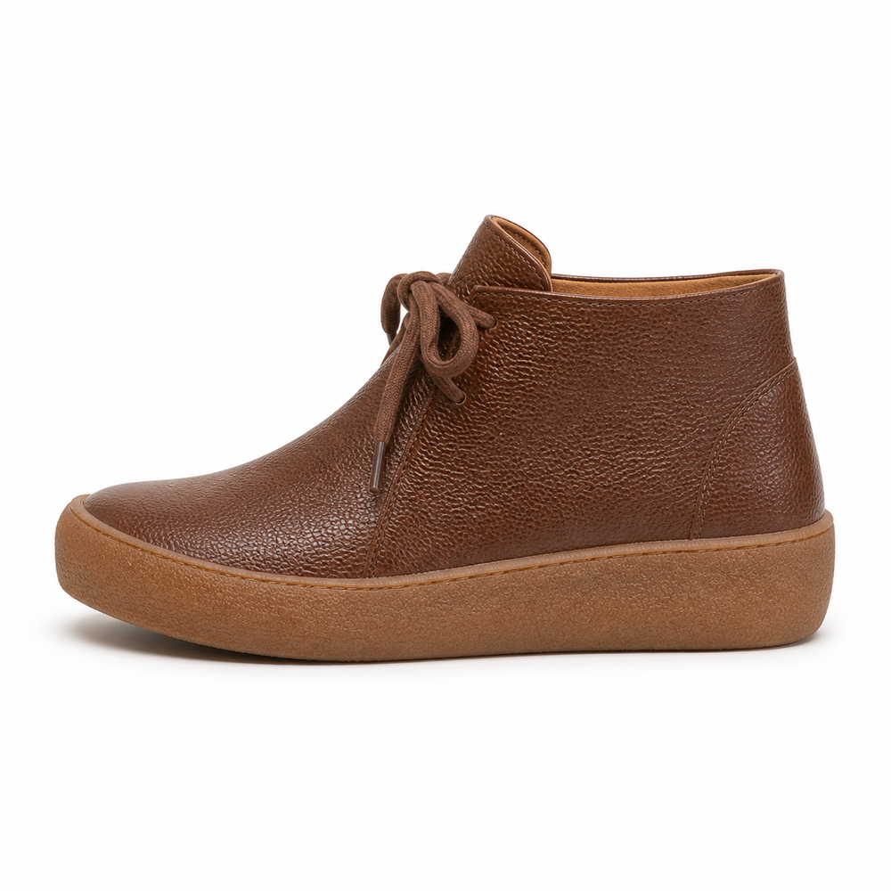 Imola Orthopedic Ankle Boots - Brown - side view