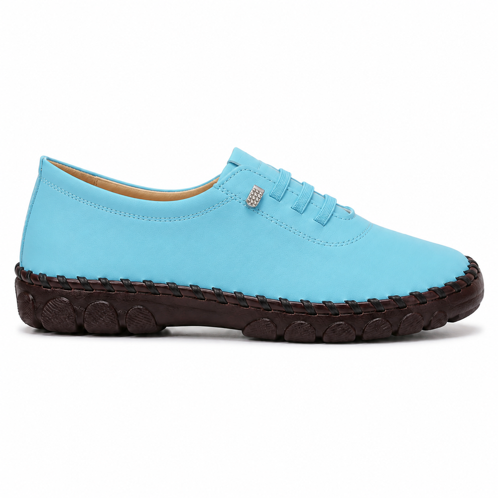 Ravenna Orthopedic Flats - Teal - side view