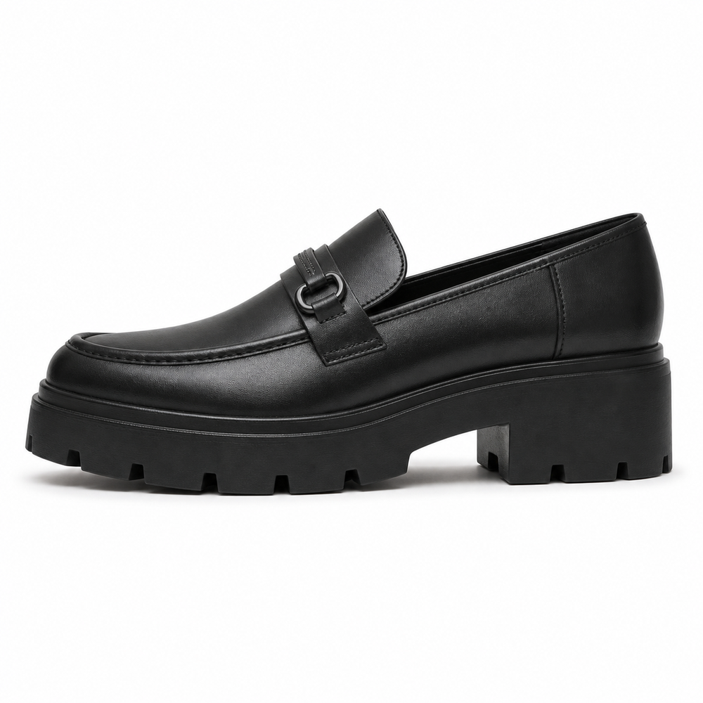 Bari Orthopedic Loafers - Black - side view