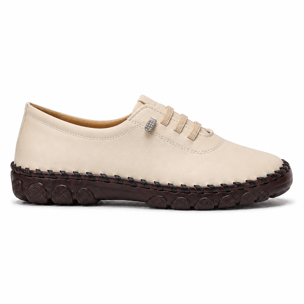Modena Orthopedic Flats - Sand - side view