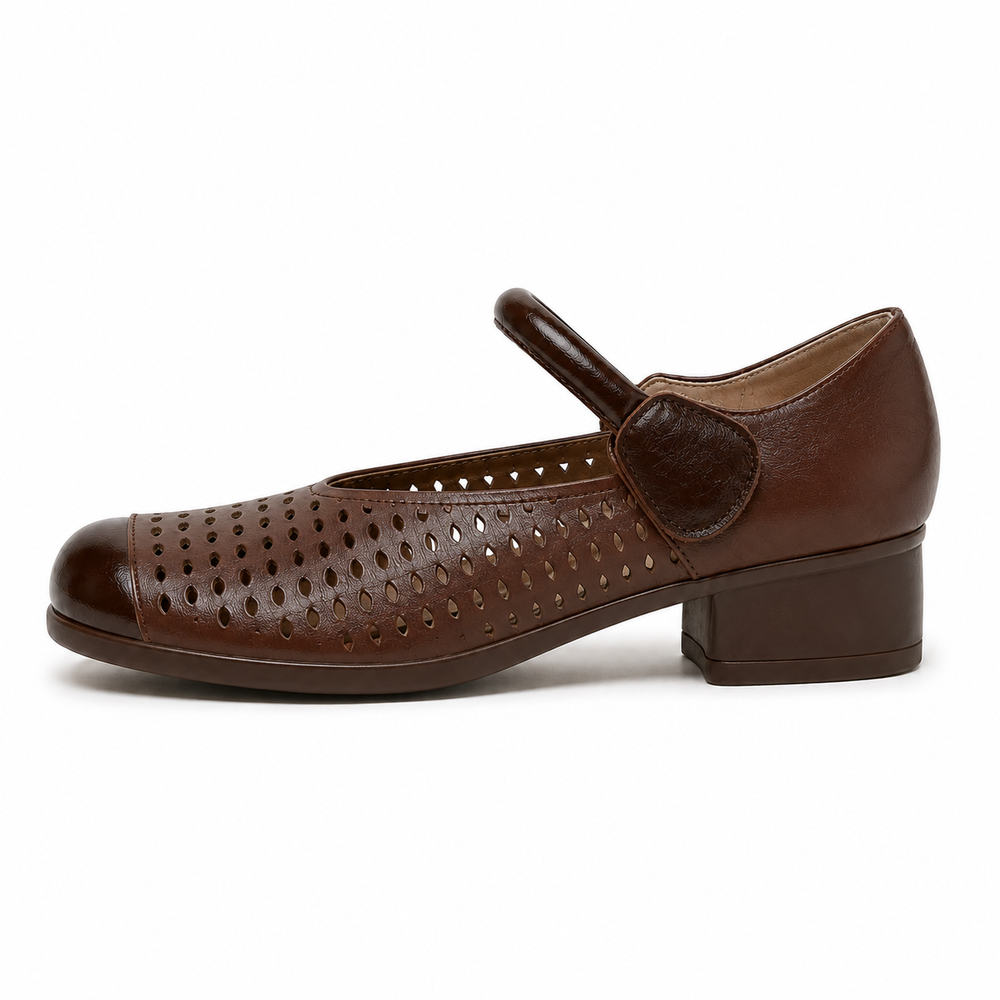 Bergamo Orthopedic Sandals - Dark Brown - side view