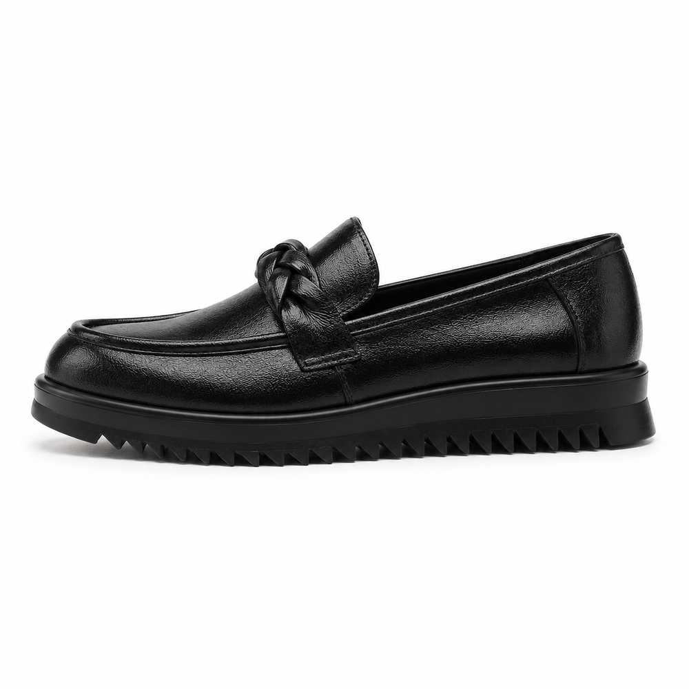 Ischia Orthopedic Comfort Shoes - Black - side view