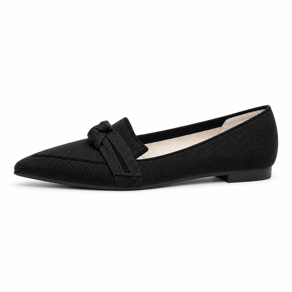 The Capri Orthopedic Comfort Shoes - Black - side view