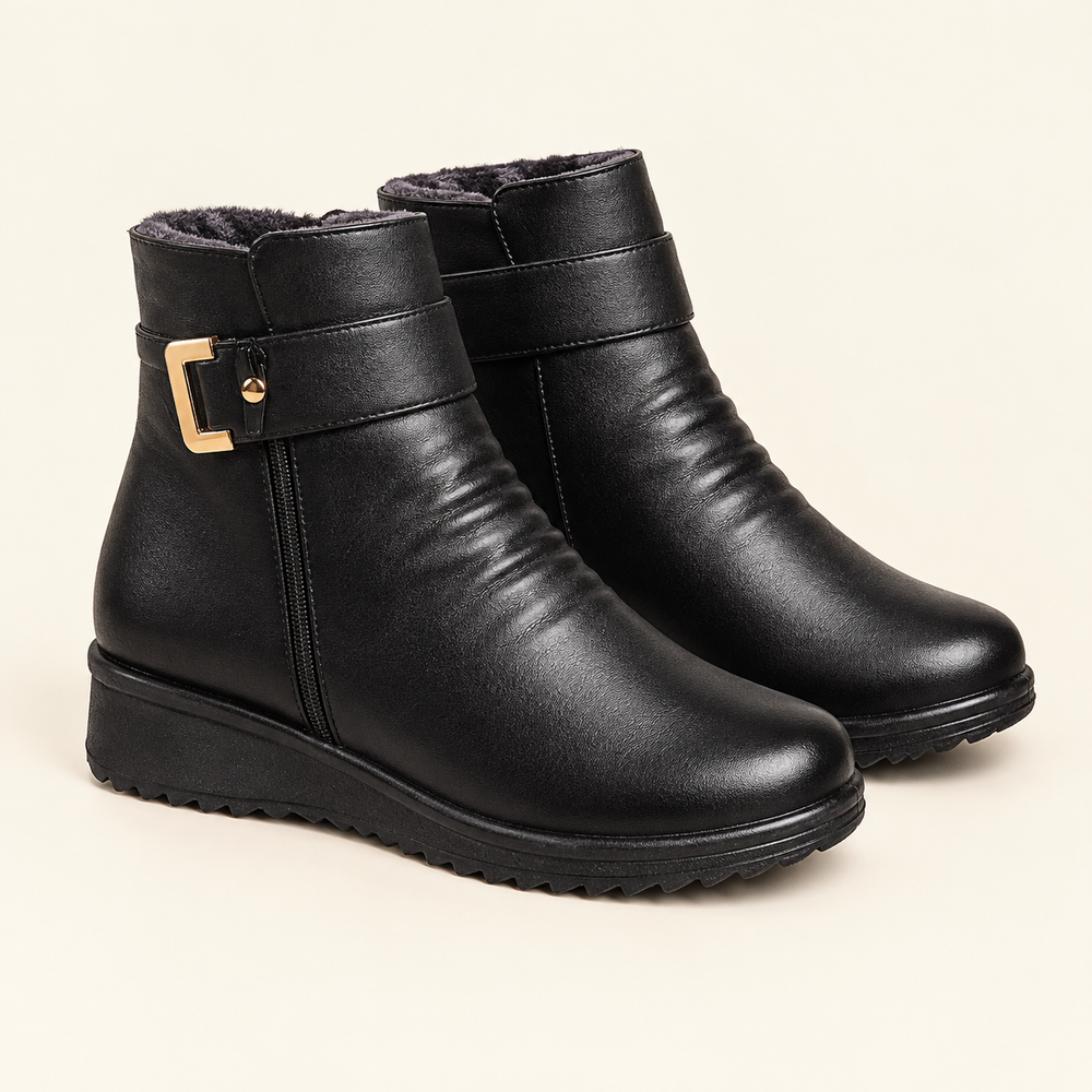 Trevi Orthopedic Ankle Boots in Black