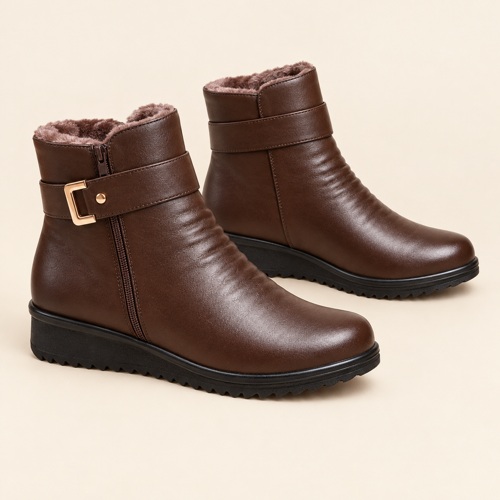 Trevi Orthopedic Ankle Boots in Chocolate