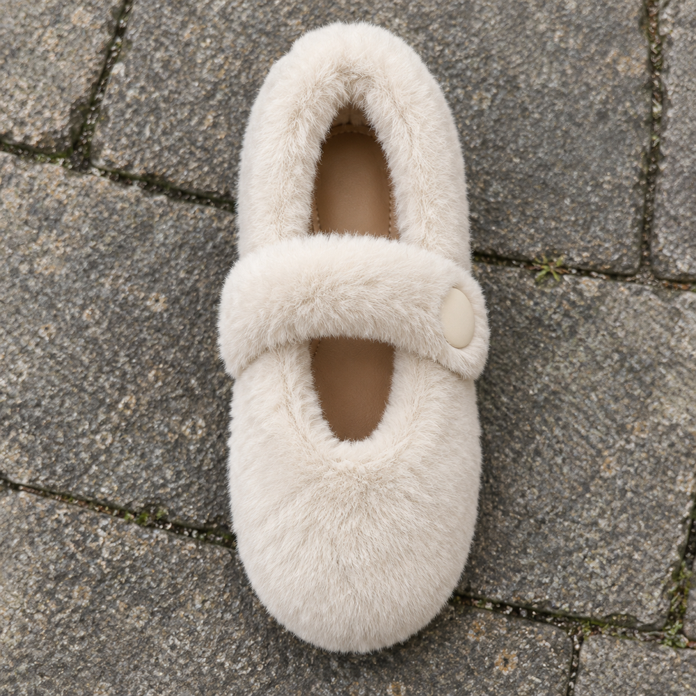 Murano Mary Janes in Cream (inside view)