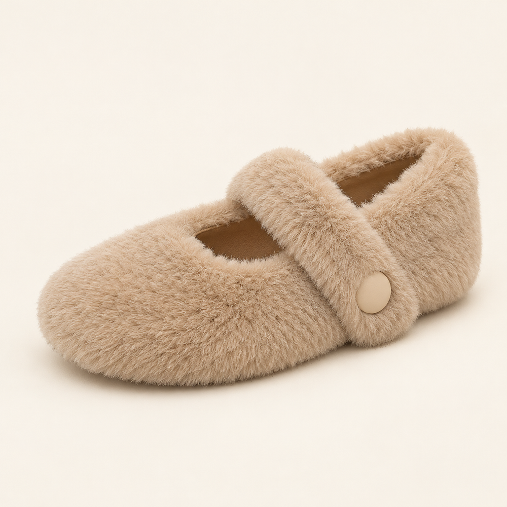 Murano Mary Janes in Biscuit