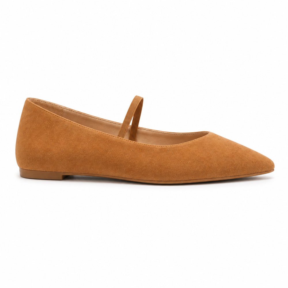 The Genoa Orthopedic Comfort Shoes - Camel - side view