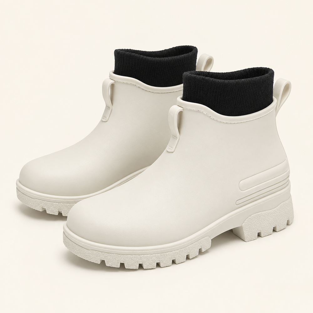 Tirano Rain Boots in Cream