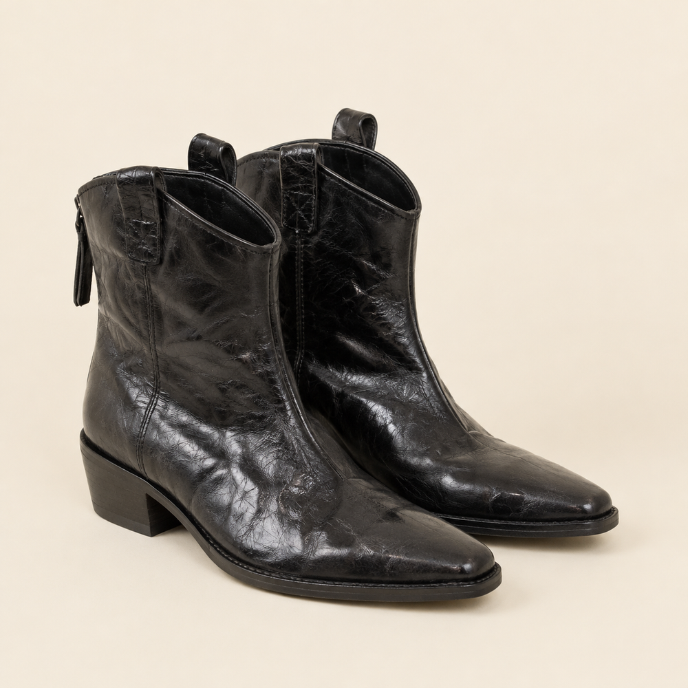 Siena Western Boots in Black