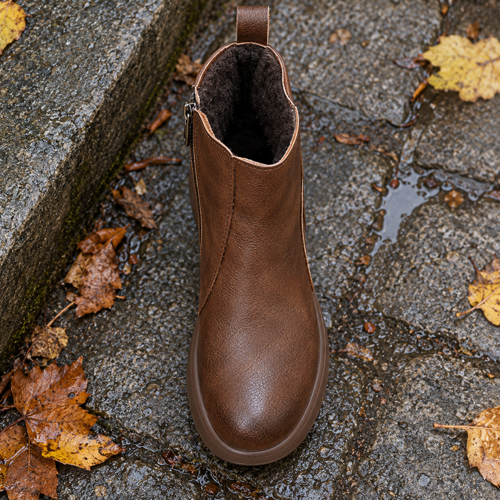 Montepulciano Ankle Boots in Walnut (inside view)