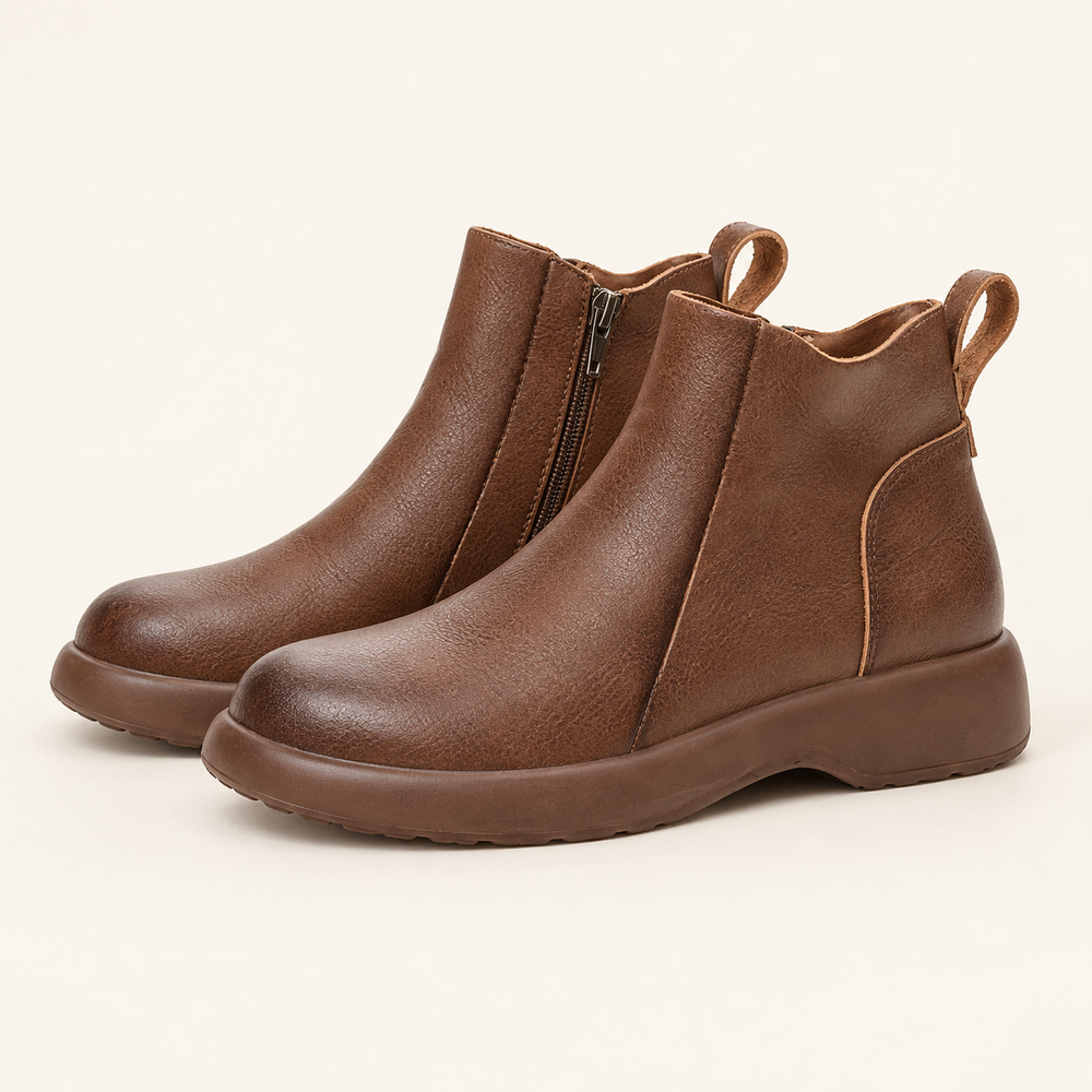 Montepulciano Ankle Boots in Walnut