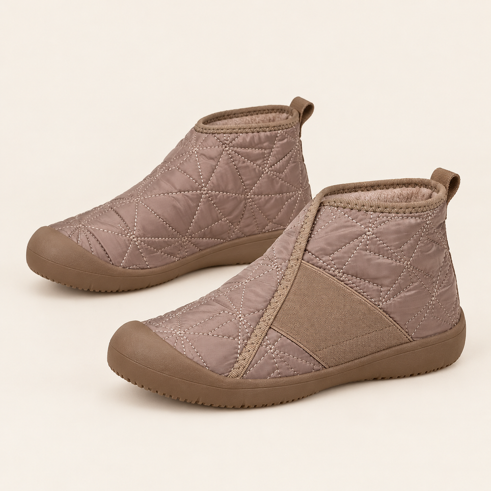 Ortisei Orthopedic Ankle Booties in Taupe