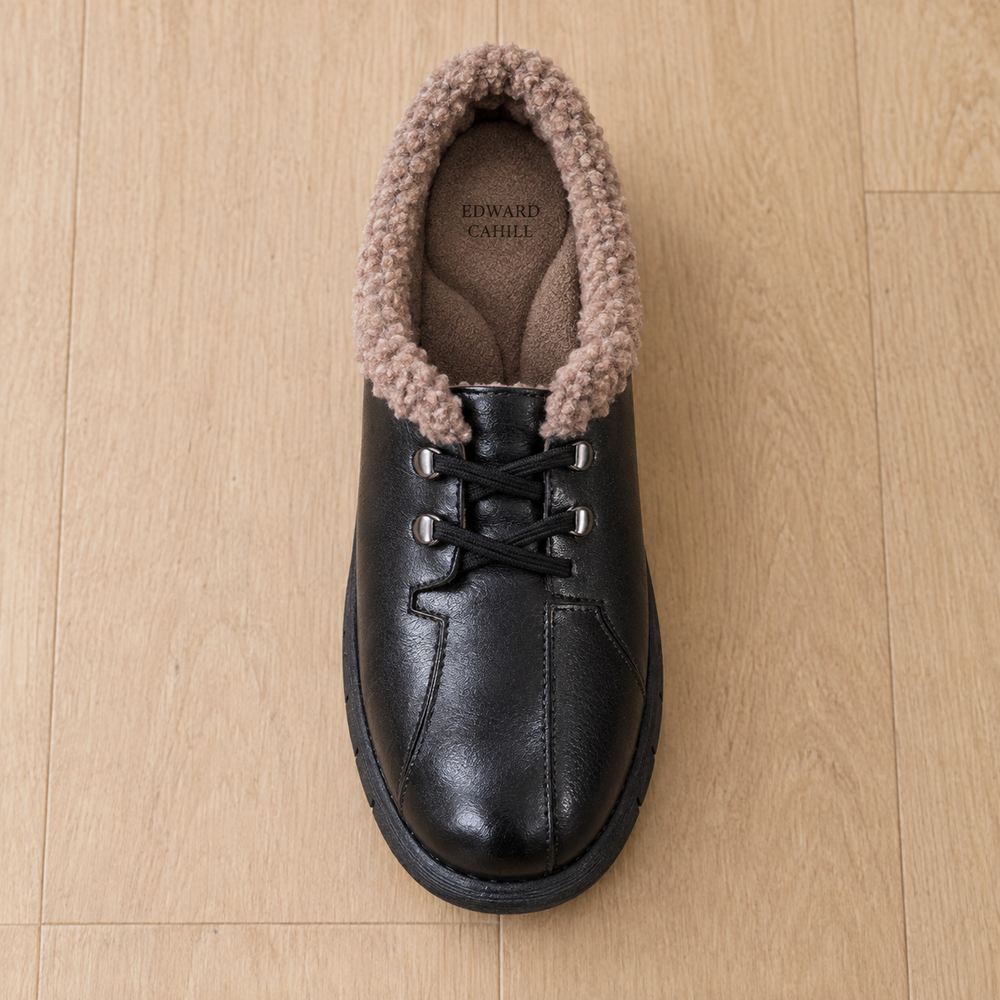 Bassano Orthopedic Moccasins in Black (footbed)