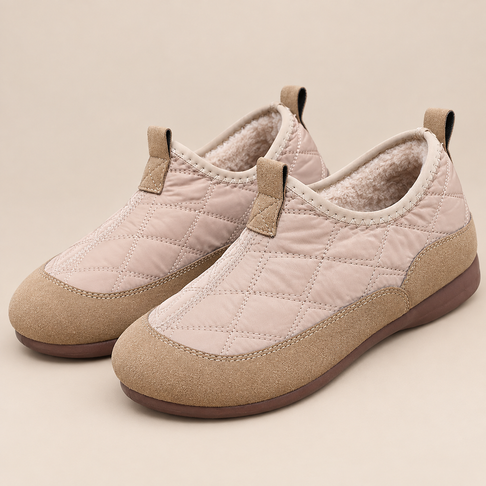 Cervia Orthopedic Slip-On Shoes in Blush Beige