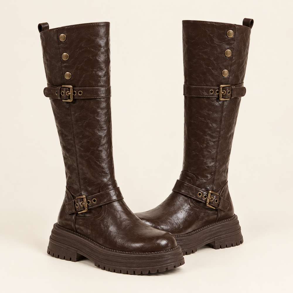 Lucca Riding Boots in Chocolate