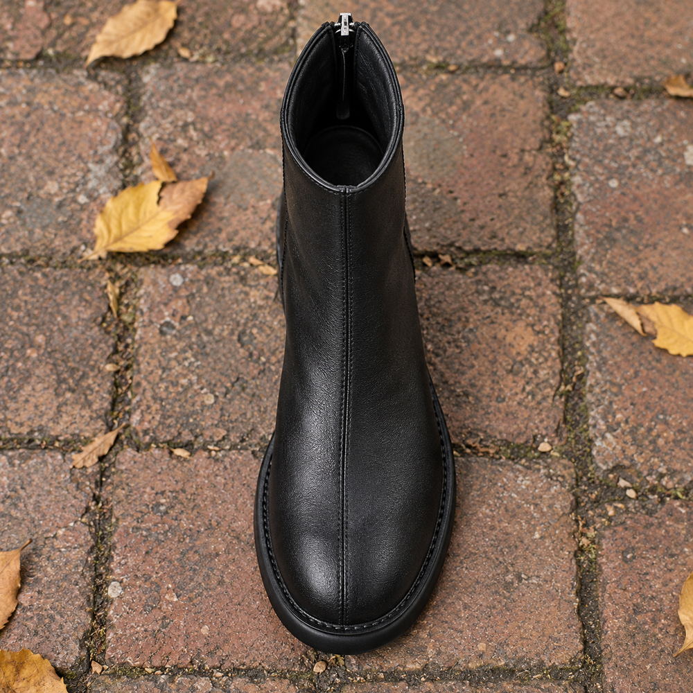 Spello Ankle Boots in Black (inside view)