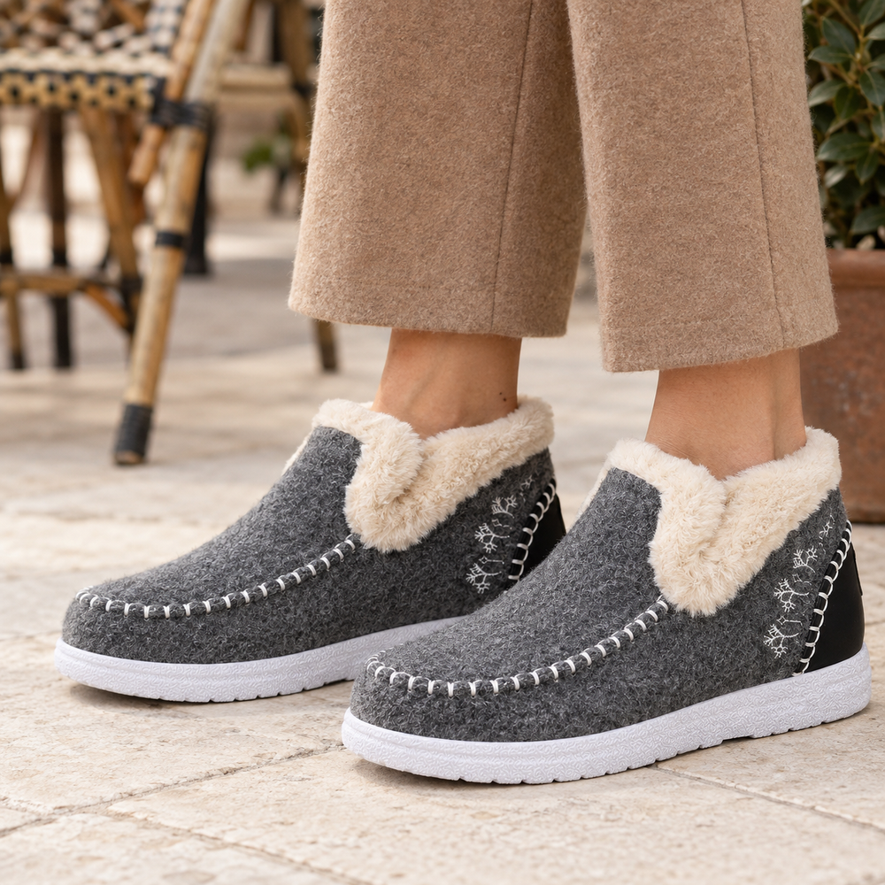 Recanati Moccasins in Charcoal (on foot)