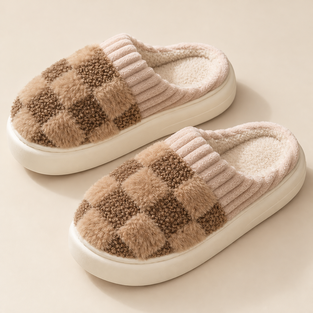 Dobbiaco Slippers in Camel Check