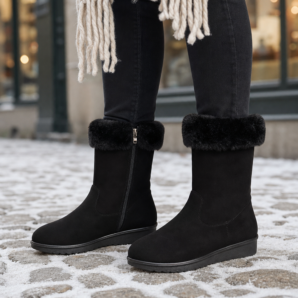 Tempio Snow Boots in Black (on foot)