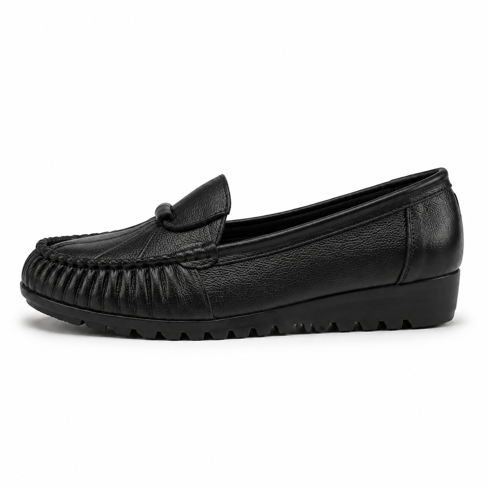 Messina Orthopedic Flats - Black - side view