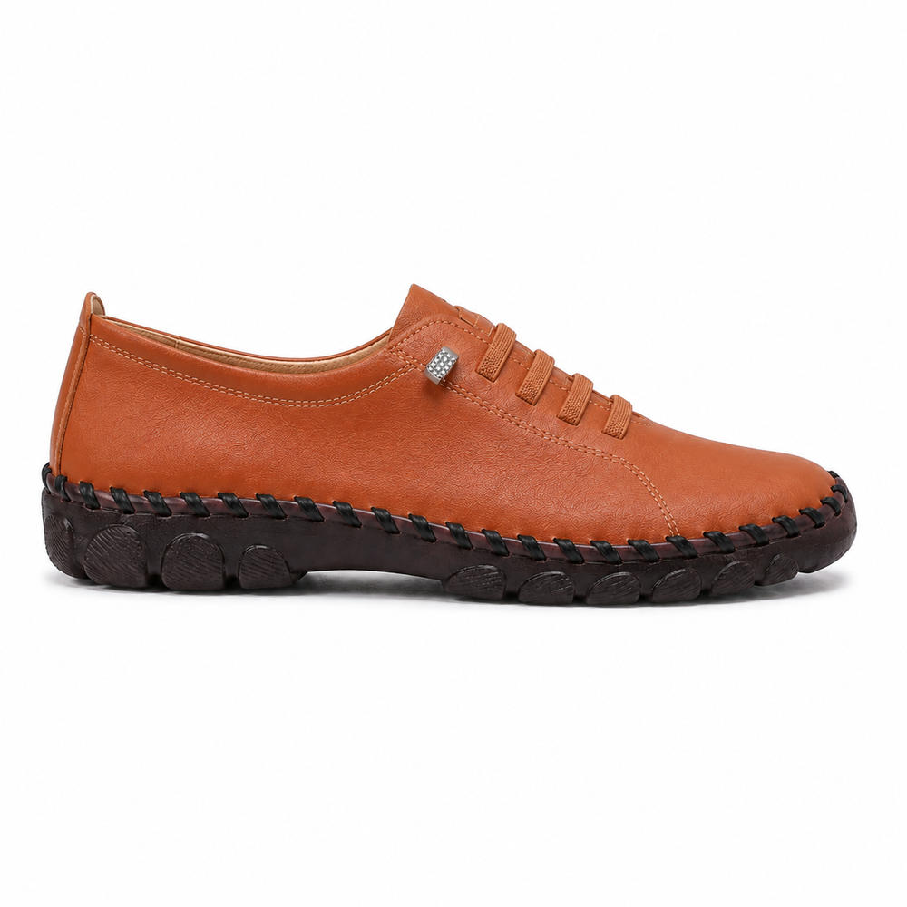 Padova Orthopedic Flats - Brown - side view
