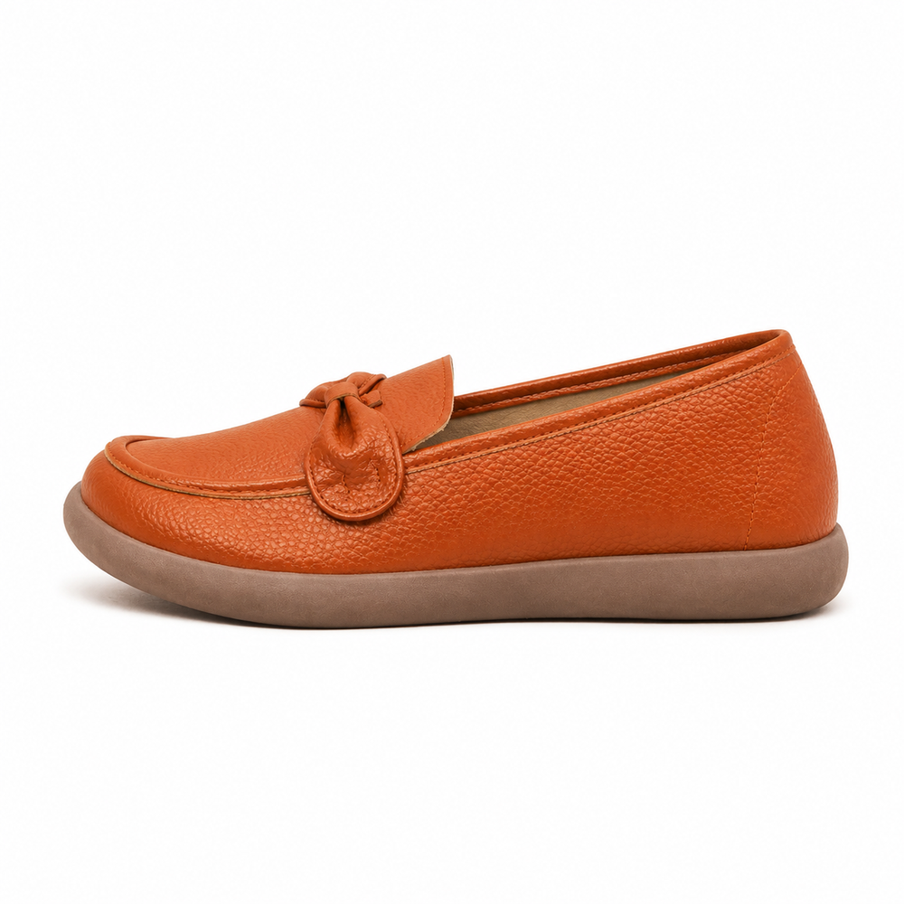Catania Orthopedic Loafers - Orange - side view