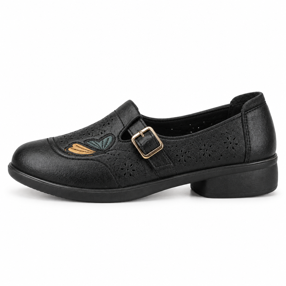 Menaggio Orthopedic Loafers - Black - side view
