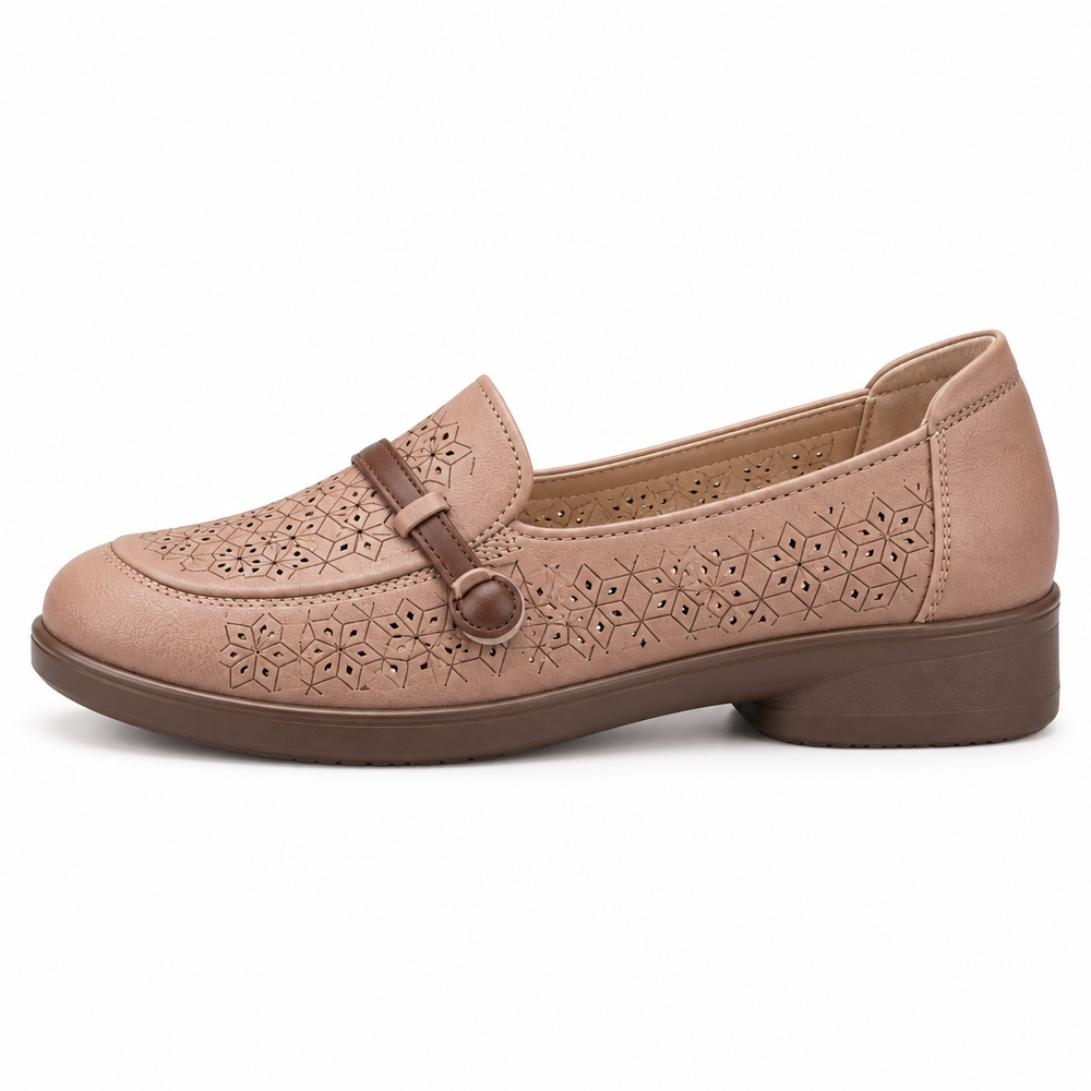 Bordighera Orthopedic Loafers - Dusty Rose - side view