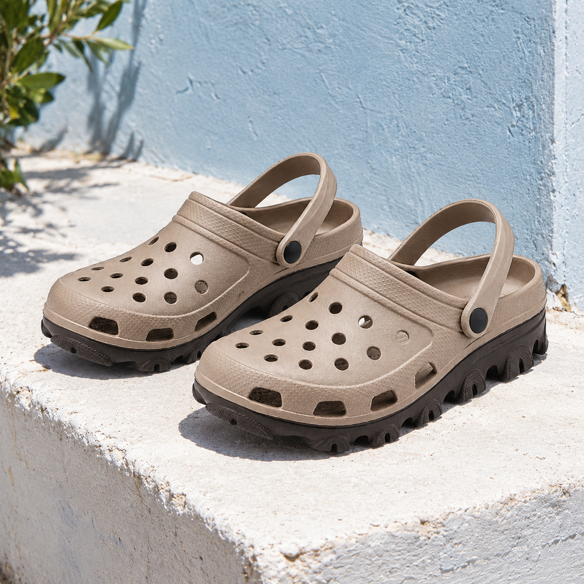 Alatri Orthopedic Clogs - Khaki - styled