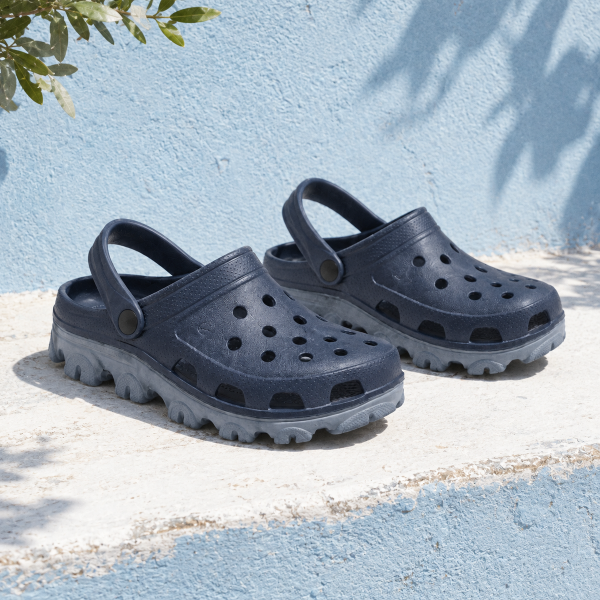 Alatri Orthopedic Clogs - Navy - styled