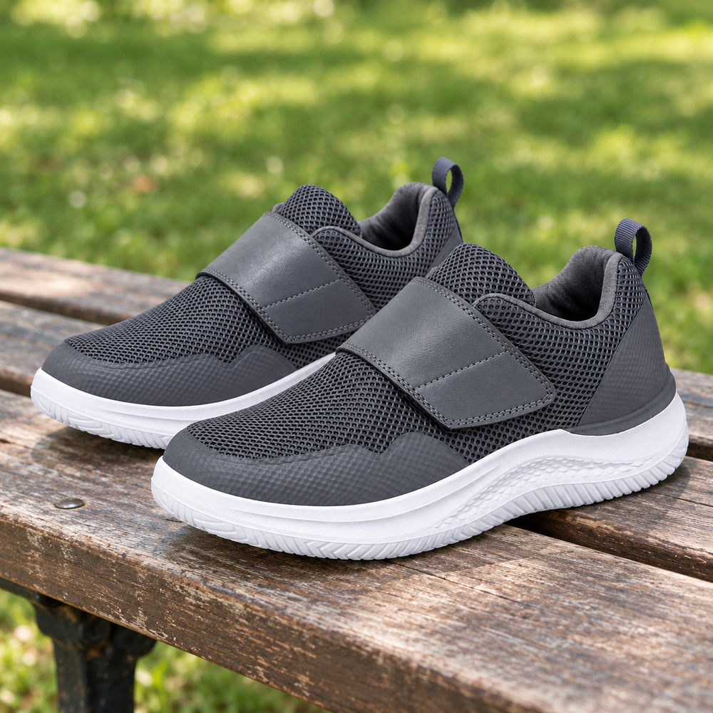 Arco Women's Orthopedic Walking Shoes - Dark Gray - styled