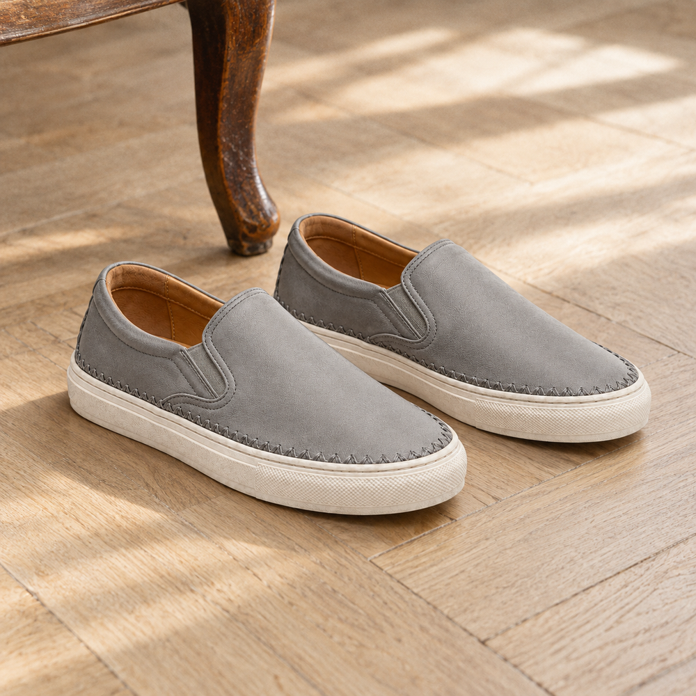 Bologna Orthopedic Loafers - Grey - styled