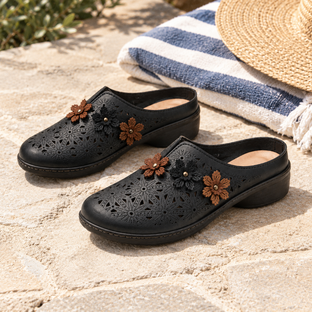 Bussolengo Orthopedic Mules - Black - styled