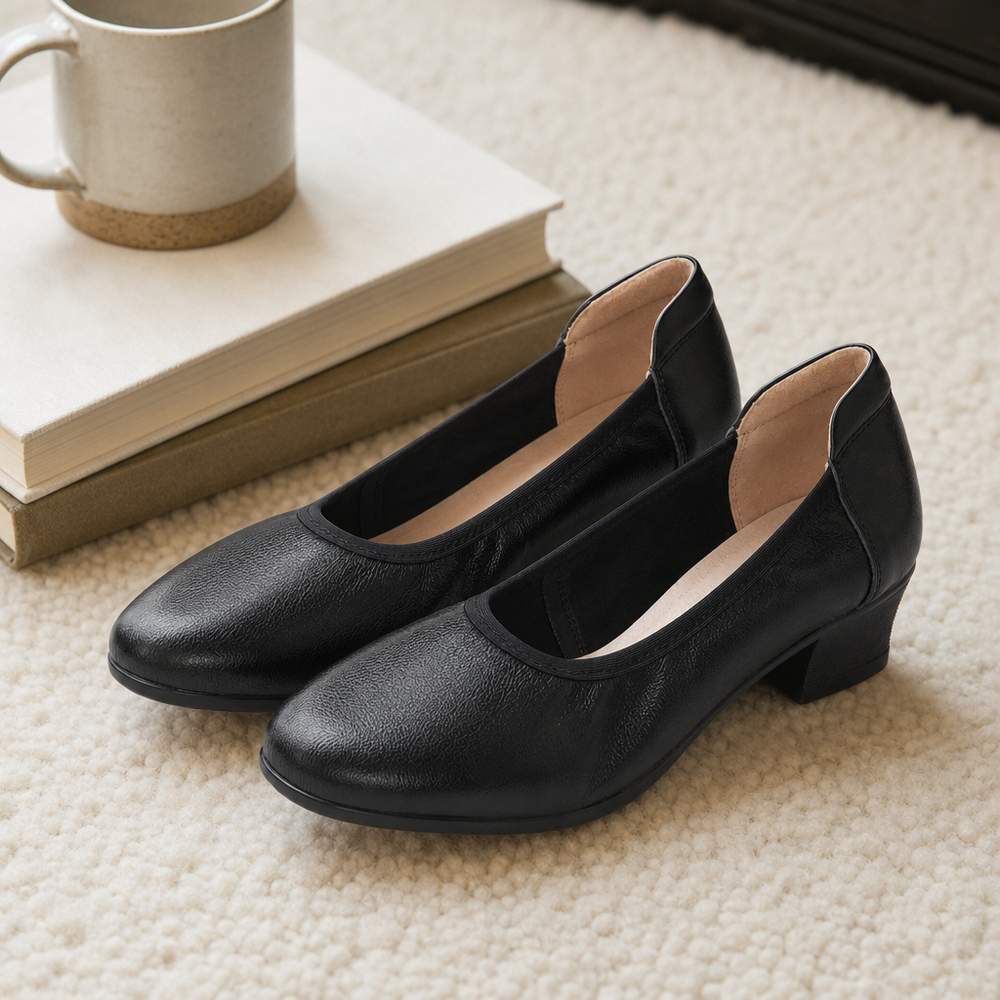 Chieti Orthopedic Comfort Pumps - Black - styled