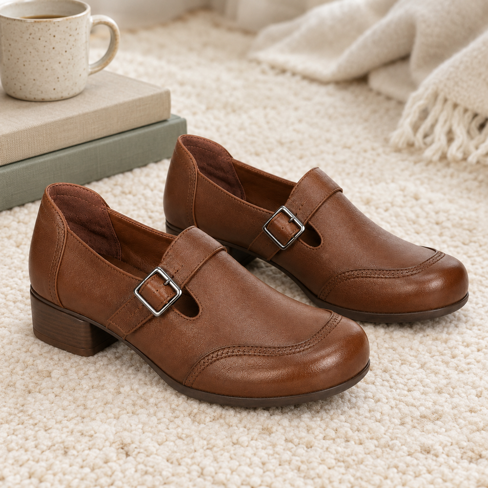 Como Orthopedic Comfort Pumps - Brown - styled
