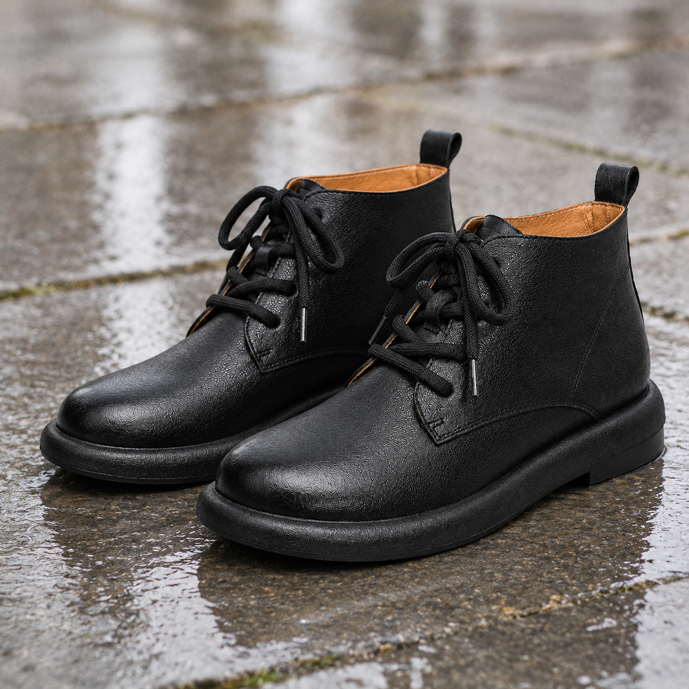 Treviso Orthopedic Ankle Boots - Black - styled