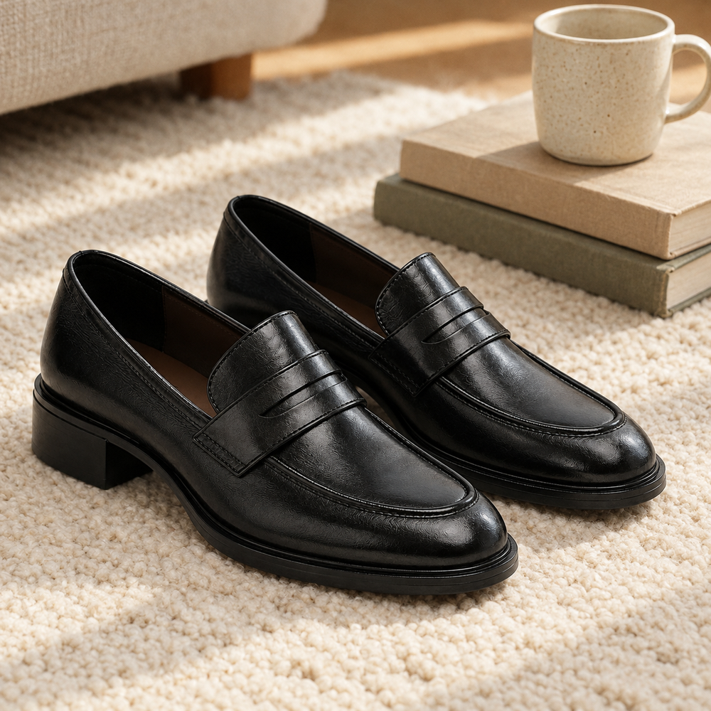 Venezia Orthopedic Loafers - Black - styled