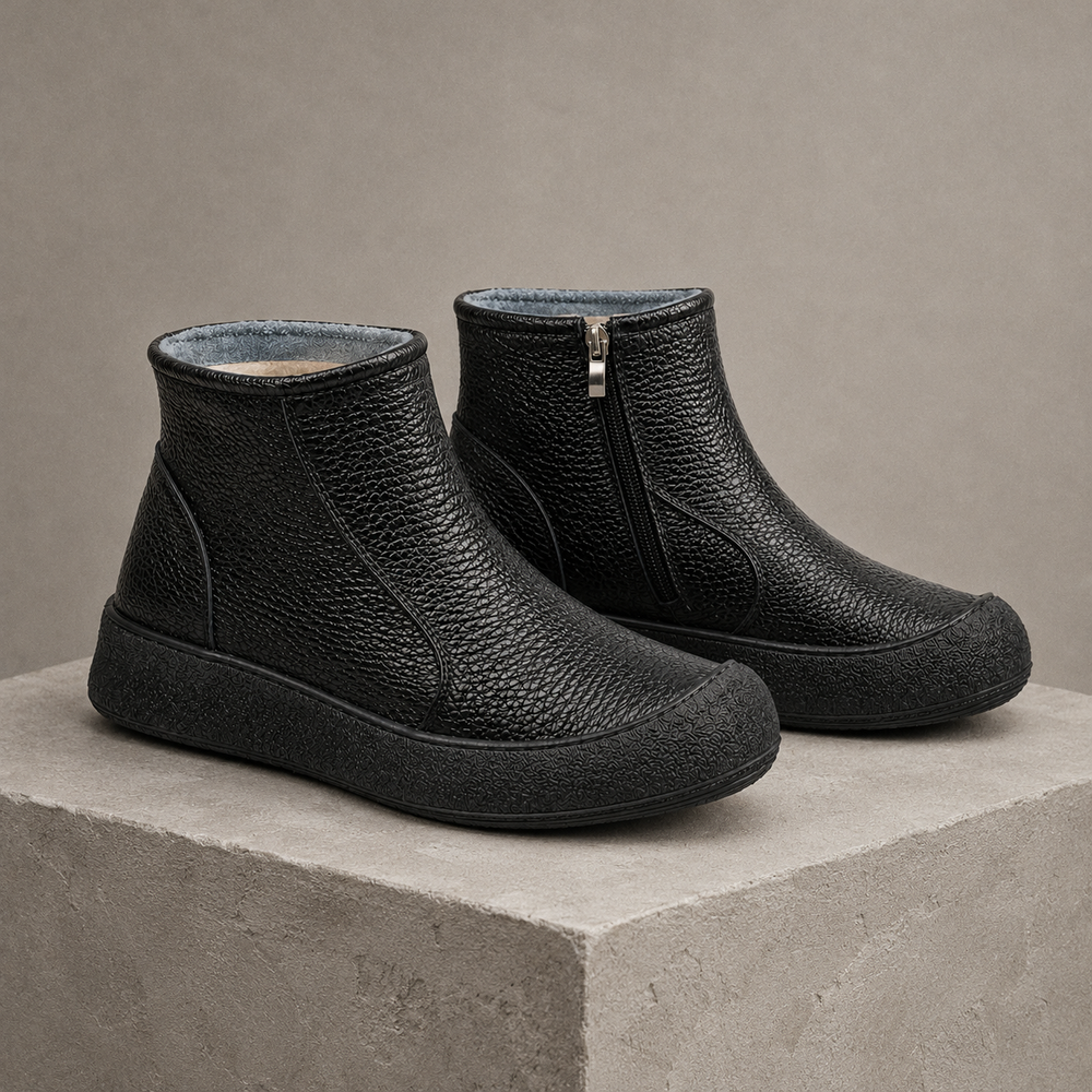 Viterbo Orthopedic Ankle Boots - Black - styled