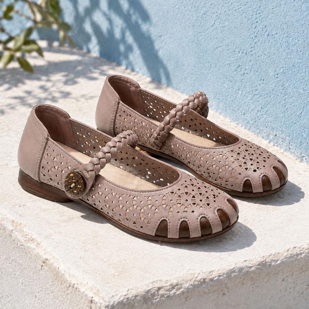 Viterbo Orthopedic Sandals - Khaki - styled