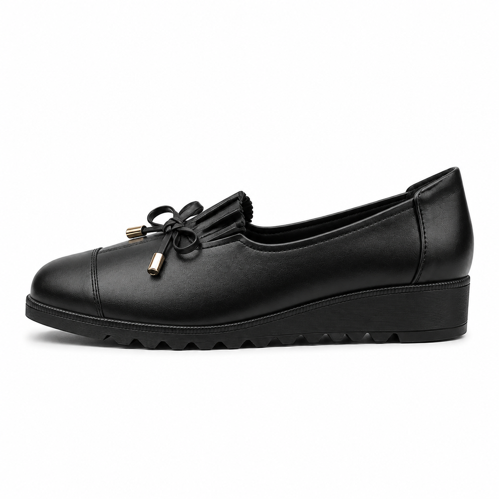 Sorrento Orthopedic Comfort Shoes - Black - side view